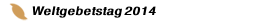 Weltgebetstag 2014